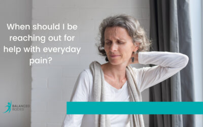 When should I be reaching out for help with everyday pain?